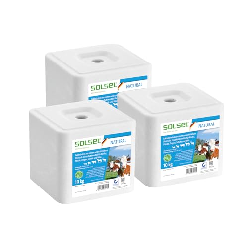 Solsel Leckstein Natur 30kg | 3 x 10kg Natürliche...
