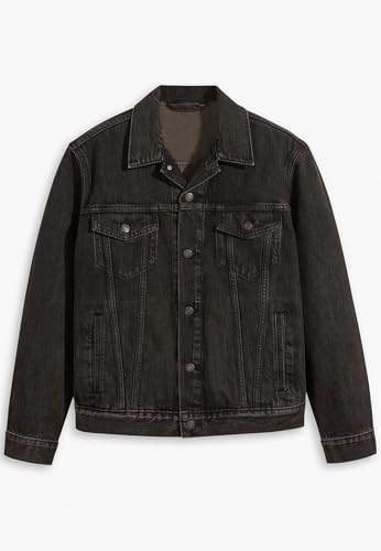 Image of KOTTY Men's Stylish Black /Blue Denim Jacket for Winter Casual Biker Riding Wear Trendy Upper Jeans Look Outfit