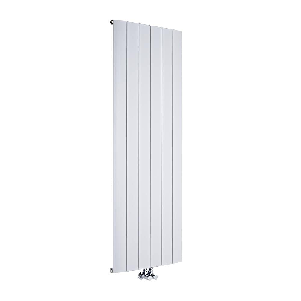 Milano White Skye - Vertical Designer Radiator - Tall Aluminium Radiator - Modern Radiator - Lightweight Heating - 1600Mm X 565Mm