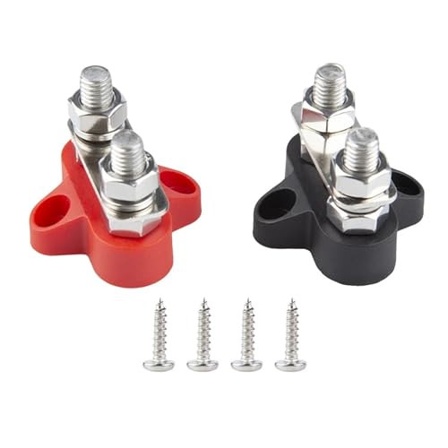 Barra de distribución de 48V con tapa protectora y pernos M8 para terminal de batería