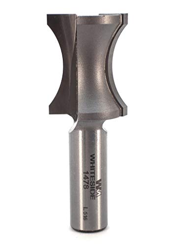 Best Deal Whiteside Router Bits 1478 Oval Edge Bit with 1-Inch Bead, 3/16-Inch Depth and 1-1/4-Inch Cutting Length