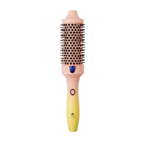 CALISTA FAUXblo Thermal Blowout Brush | Heated, Airless Round Brush | Heats to 365°F | One-Step Blowout Brush for Smooth, Shiny Hair | 3 Sizes for All Hair Types | Dual Voltage (1.77, Pink Lemonade)
