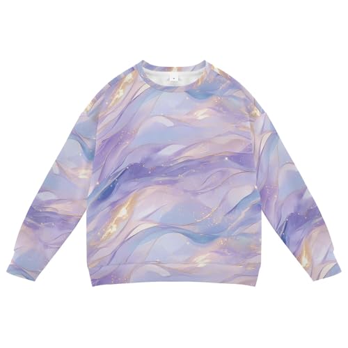 JUNZAN Liquid Purple Little Boys Sweatshirt Hoodie Crewneck Sweatshirts for Boys Sports 4T