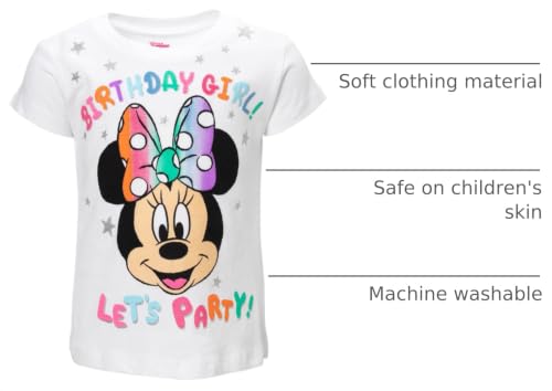 Image of Disney Girls Birthday T-Shirt Infant to Big Kid Sizes (18 Months - 14-16)