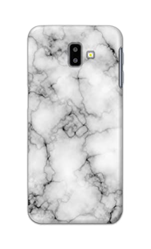 Image of Light White Marble Texture Natural Pattern Hard Back Case Cover for Samsung Galaxy J6 Plus (2018) (6.0 inch), SM-J610FN / DS Back Cover -(J5) VNS2230