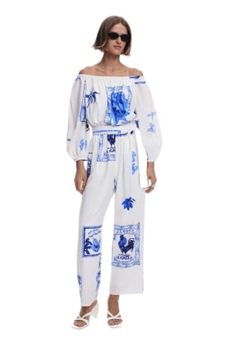 Mono blanco Desigual de diseño premium Támesis talla XS