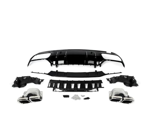 Difusor trasero exclusivo Benz Clase C W205 Sedán 2014-2021 acabado AMG-Line