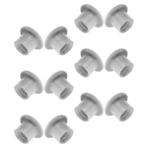 Healifty Tapones de Rosca de Plástico Gris para Tornillos de Tobogán Infantil, 12 Piezas, Diámetro Interior 1,5 Cm, Accesorio de Fijación Seguro y Resistente para Juegos al Aire Libre