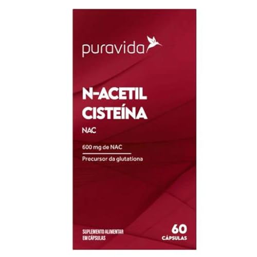 Puravida Antioxidante NAC 600mg N-Acetil Cisteina 60 cápsu