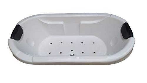 MADONNA Intimate 6 Feet Drop-in Acrylic Bath Tub with Bubble Bath - White - Image 4