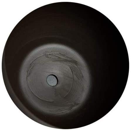 Grand pot de fleur de sable violet et sa coupelle de drainage