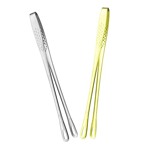 OFFSCH 2Pcs Stainless Steel Bbq Tongs Food Clamps for Grilling Kitchen Serving Tools for Parties Banquets and Everyday Use Lightweight and Easy to Operate