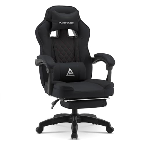 PLAY FEVER | Silla Gamer Playfever Omega Escritorio Ergonomica Reclinable y Ajustable | Soporte de Cuello y Espalda | Estilo y Funcionalidad