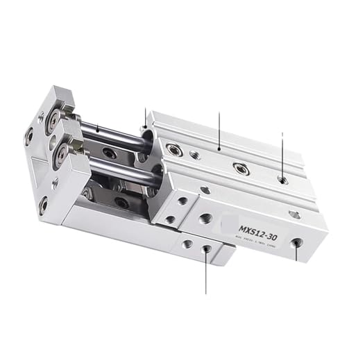 Vérin pneumatique de guidage MXS8-100 pour transfert et manipulation robotique - 3