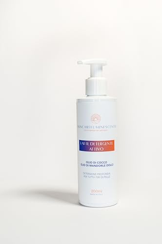 Skincare Luminescenth - Latte Detergente Attivo con Olio di Mandorle Dolci e Olio di Cocco 200 ml