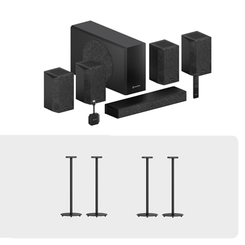 AWOL Valerion US Valerion ThunderBeat Wireless Surround Sound System Full Set,Home Theater Sound System for Projectors