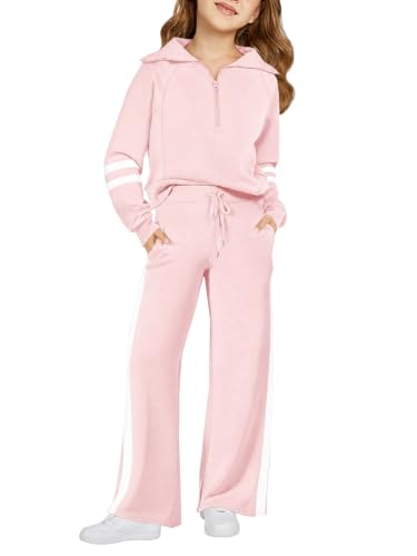 Image of Haloumoning Girls Sweatsuit 2 Piece Zip Long Sleeve Sweat Outfits