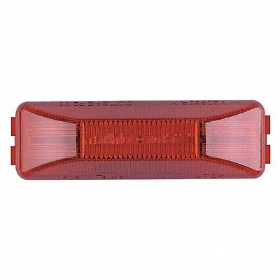 Clearance Light, LED, Red, Rect, 3-3/16 L