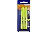 Caneta Marca Texto Fluorescente Amarelo Blister com 2 Unidades, BRW