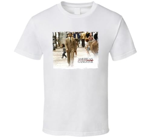 American Gangster Denzel Movie T Shirt WhiteMedium