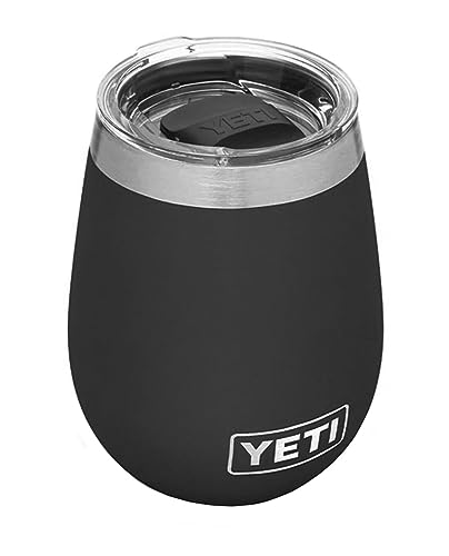 YETI Rambler Weinbecher mit MagSlider-Deckel, Black, 10 oz (295 ml)
