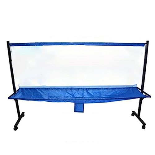 RENLXFI Movable Ping Pong Practice Net, Professional Table Tennis Ball Collector for Multi-Ball Drills or Robot Serve Launcher Practice, Easy Set Up