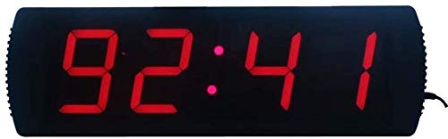 La Cuenta Atrás Del Reloj LED Electrónica Grande De Formación Digital LED Reloj Cronómetro Gimnasio Multifuncional Con Función De Control Remoto, Conveniente For El Hogar Y La Oficina (color: Negro, T