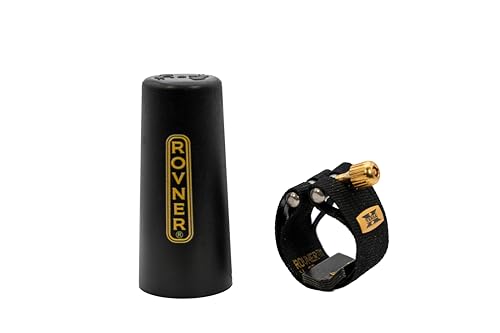 image for Rovner Ligature & Plastic Cap for Alto Standard Saxophone - Versa X Li