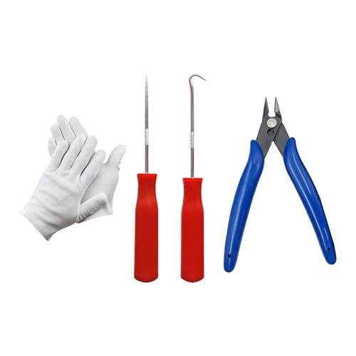 RNXRZANK ラケットストリングプラー ラケットストリングツールセット ワイヤー修理ハンドツール 多機能 快適なグリップガイドツール 使いやすい 修理アクセサリー, 赤