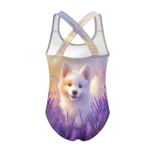 Girls Swimsuit Size 5-14 Fancy Girls' Swimwear Crew Neck One Piece Swimsuits for Boating Trips2