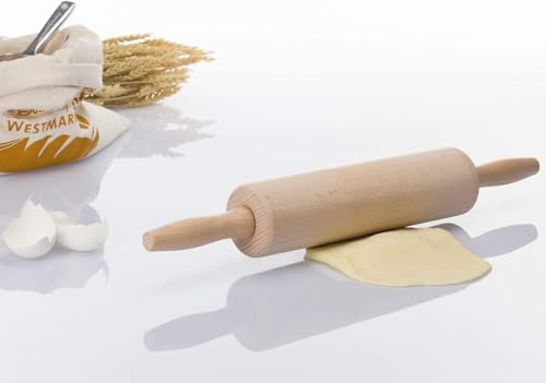 Foto von Westmark Teig-/Backrolle/Nudelholz, aus Buchenholz, Länge: 46 cm, Holz, Woody, Hellbraun, 30012270