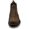 festooning Mens Chelsea Boots Casual Classic Comfy Slip On Ankle Waterproof Mens Boots Brown 10 #3