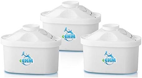 3 PC FILTER CARTRIDGE REPLACEMENT FOR EHM BLUE Alkaline Mineral Water Ionizer Pitcher 3.5L ... 3 PC