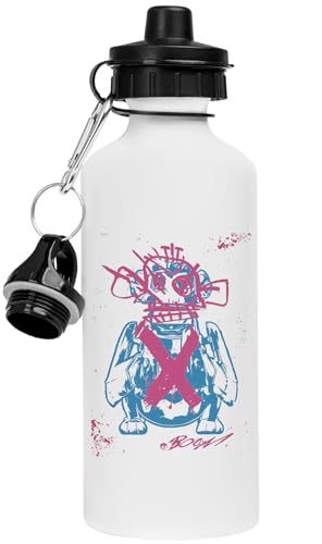 Bouteille d'eau blanche en acier inoxydable Graffiti Du Singe Maudit finition premium - 2