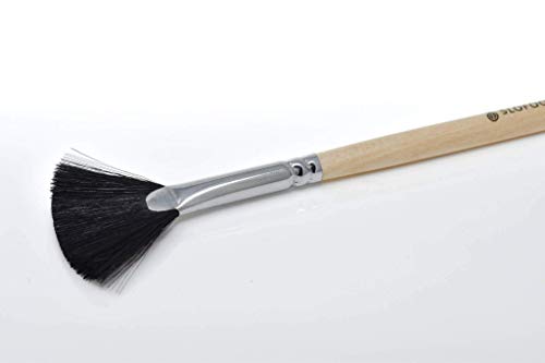 Slofoodgroup - Gilding Fan Brush - Size 2 - Fan Brush For Gold And Silver Application - Fan Style Brush Top For Gold And Silver Projects #TOP2