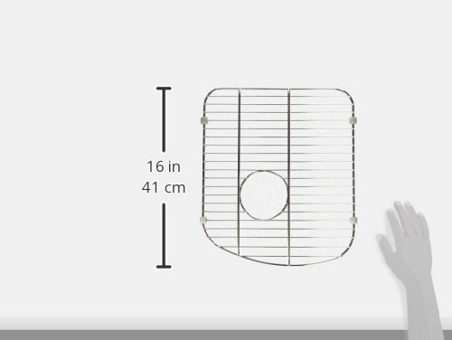 Rejilla para fregadero acero inoxidable 13.5x15.25 pulg miniatura 2