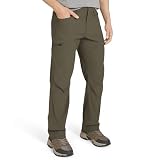 Eddie Bauer Men's Athletic Fit Fixed Waist Active Performance Rainier Pants, Slate Green Rainier, 36W x 32L
