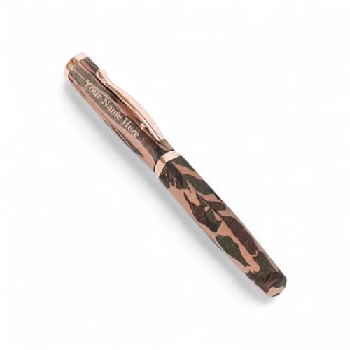 Image of Metal Pen with Blue Ink Signature Pens Customize Print Name Gift (Italic 034)