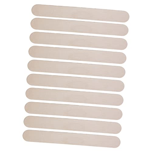 Didiseaon Hair Wax Sticks Set 10pcs Wooden Spatulas Non-slip Design for Smooth Waxing