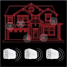 Diagram showing Jasco Smart Dimmers extending Zigbee range throughout a house