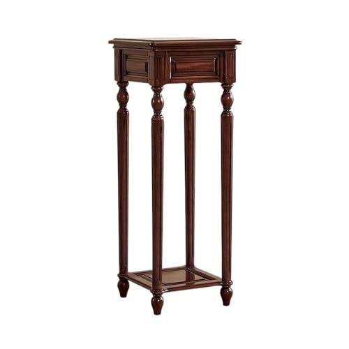 yixinzi-2024 Pedestal de Bonsai Estantería clásica Americana de Nogal Negro for Flores, Soporte for Plantas de Patas Altas for Sala de Estar Interior Soporte para Plantas(Medio)