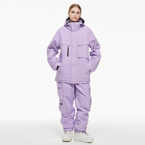 Tenue de ski chaude et imperméable ensemble snowboard 2 pièces - 2