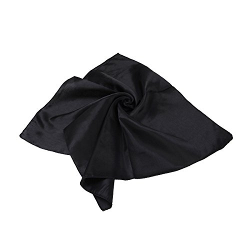 TrendsBlue Elegant Small Silk Feel Solid Color Satin Square Scarf 19.5