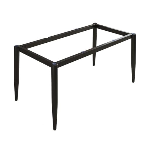 Modernas patas de metal negro para mesa de comedor de 90 x 45 x 72 cm, ideales para superficies de mármol o madera, incluye ventosas y tornillos, patas de muebles resistentes y elegantes