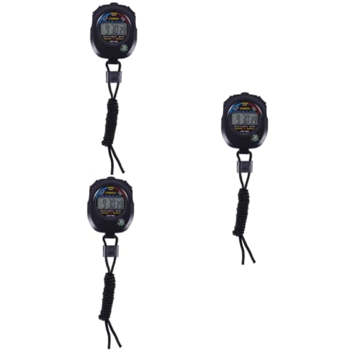 BESPORTBLE 3 Pcs Large Sports Timer Stopwatch Football Watch Timer for Match and Game