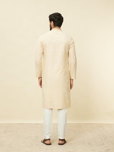 Image of Manyavar Men's Self Design Kurta Pajama Set (2pcs)