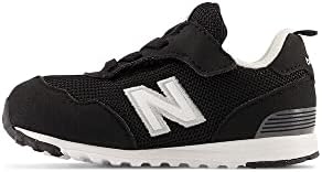 New Balance Kid's 515 NEW-B Hook and Loop Sneaker Black/White - 1