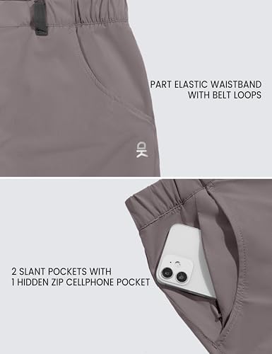 Mapamyumco Men's Hiking Cargo Shorts Quick Dry Lightweight 9 Inch Outdoor Shorts with Zipper Pockets for Travel Golf Camping4