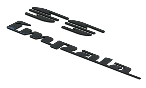Image of Rear Quarter Panel Emblem Badge Replacement for 1994 1995 1996 Impala Ss 2Pcs (Gloss Black)