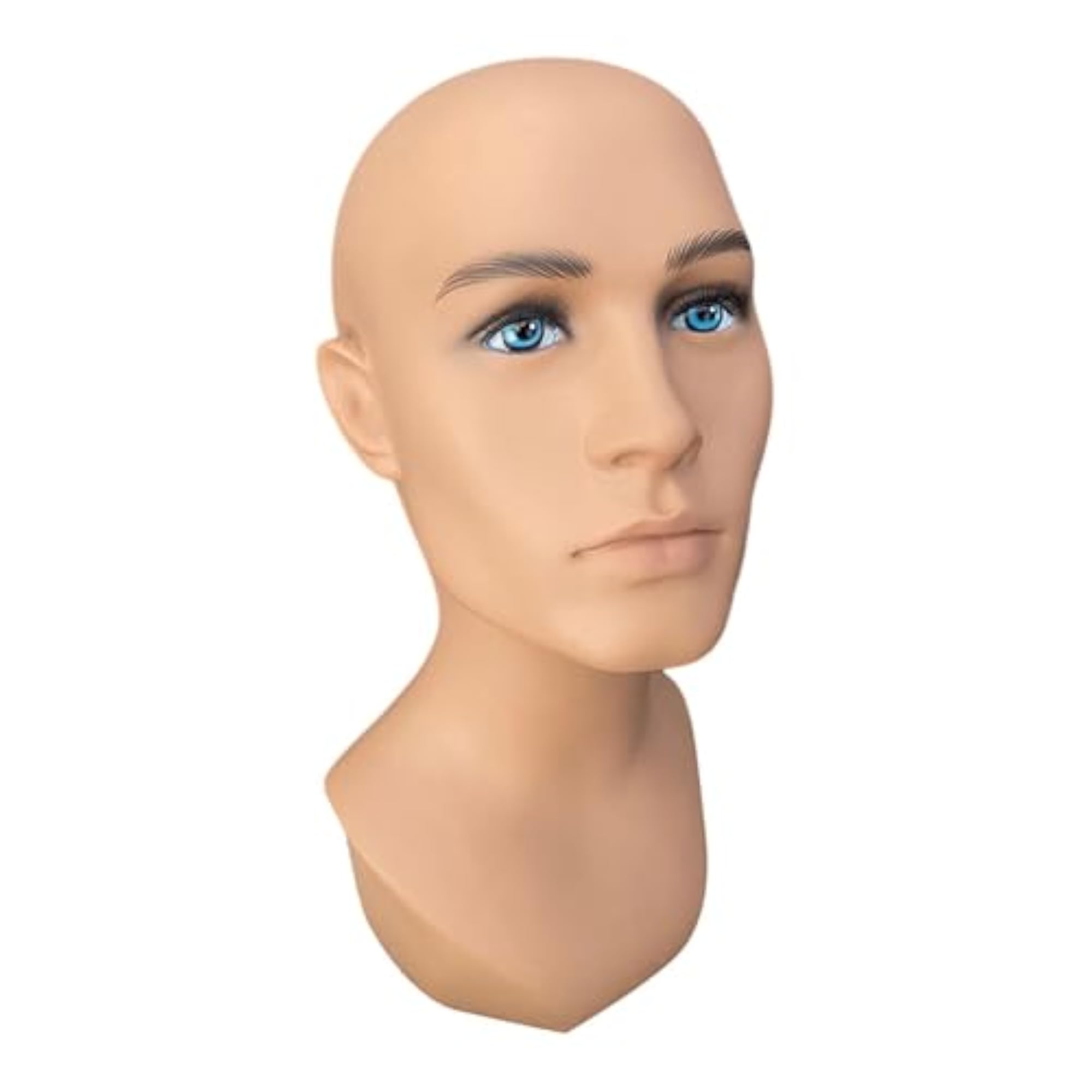 Male Mannequin Head for Jewelry Display